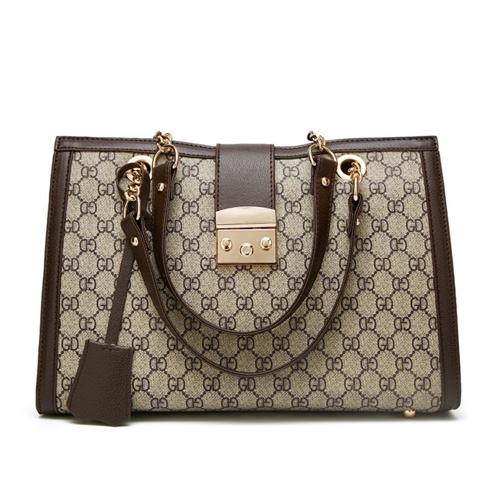 😁 Olivia Vegan Chain Purse - Brown - Picture 2 of 5